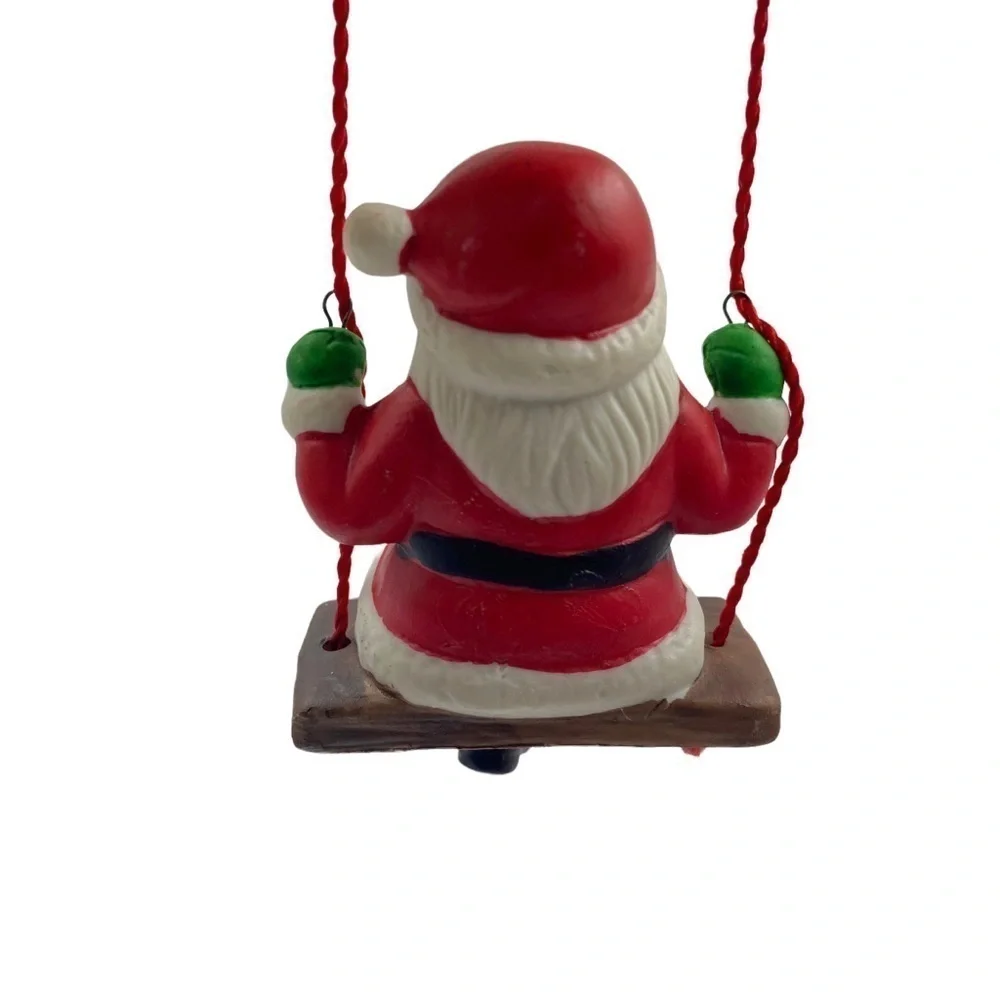 Christmas Ornaments Set of 3 Retro  Holidays Ceramic